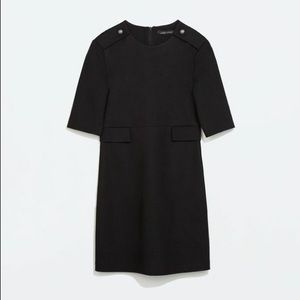 Zara Woman | Dark Grey Button Snap Dress